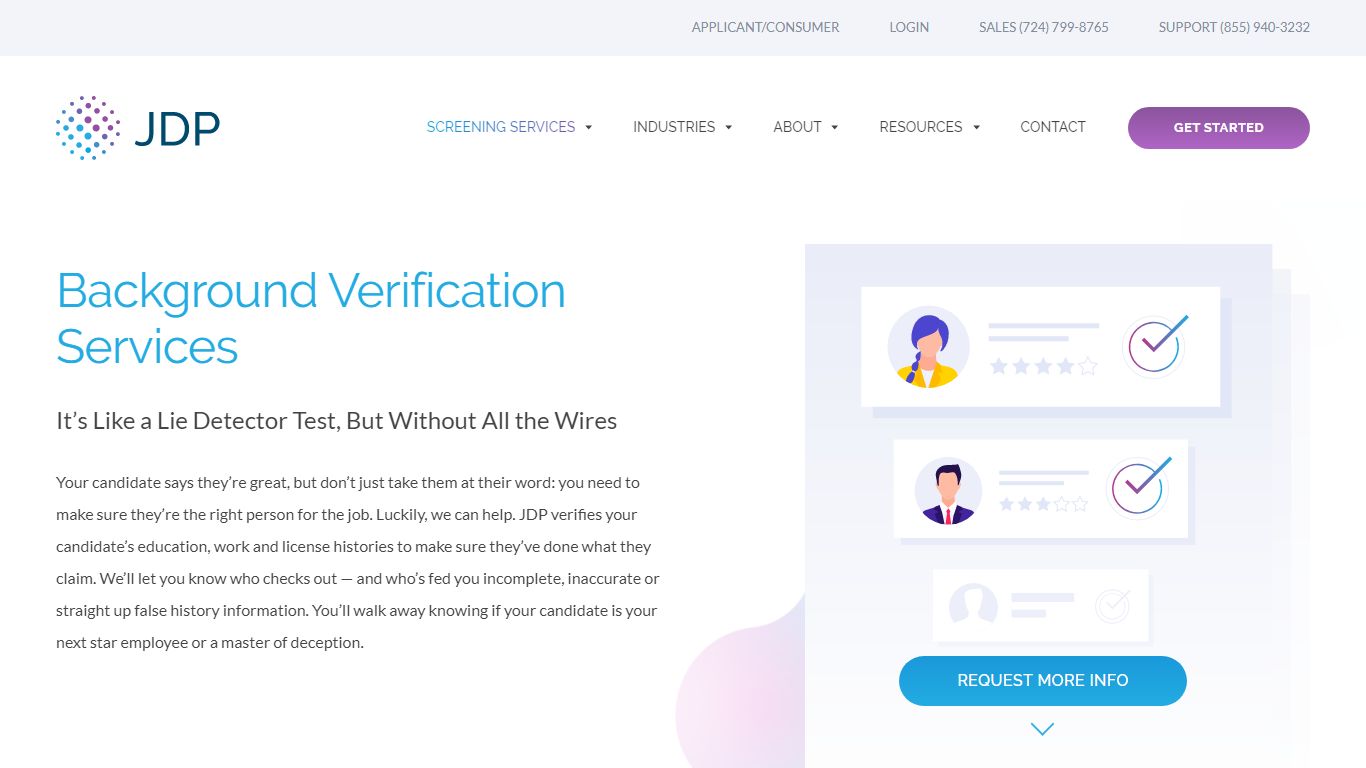 Background Verification, Verification Check - JDP